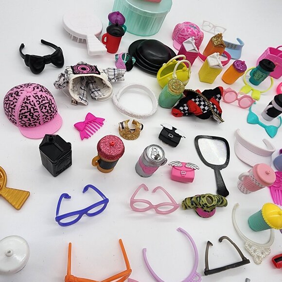Lot of 66 Assorted LOL Surprise OMG Dolls Accessories Bags Bottles Clothes - Picture 7 of 8